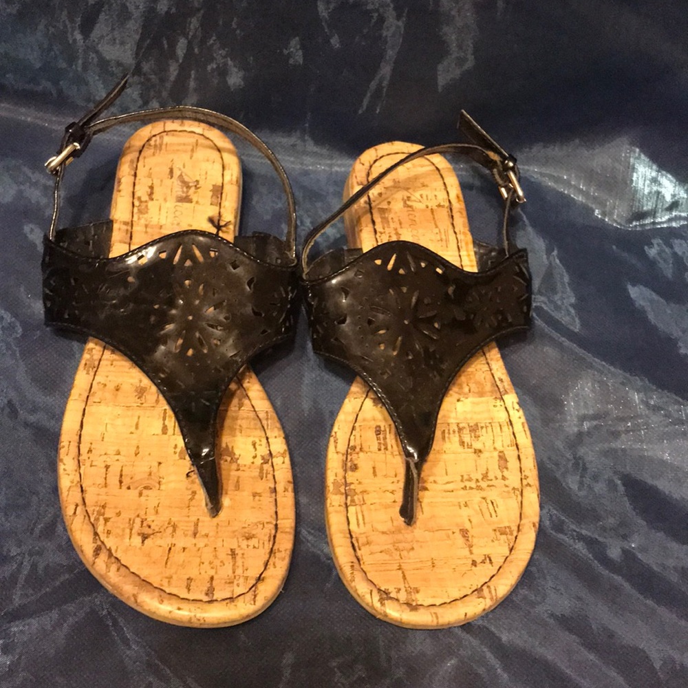 Cute black sandals